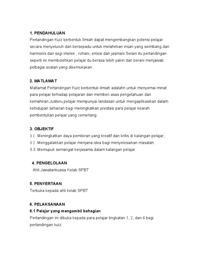 Kertas Kerja Kuiz Pdf
