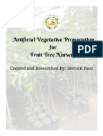 Artificial Vegetative Propagation For Fruit Tree Nursery