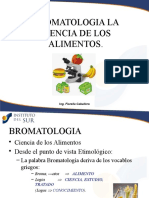 Bromatologia La Ciencia de Los Alimentos