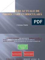 Structuri Actuale de Proiectare Curriculară - Cristiana Mailat