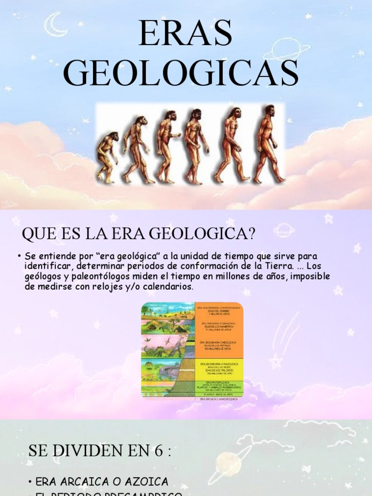 Eras Geologicas PDF Escala de tiempo geológico Ciencias de la Tierra
