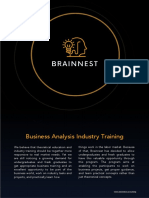 Business Analysis Industry Training Program
