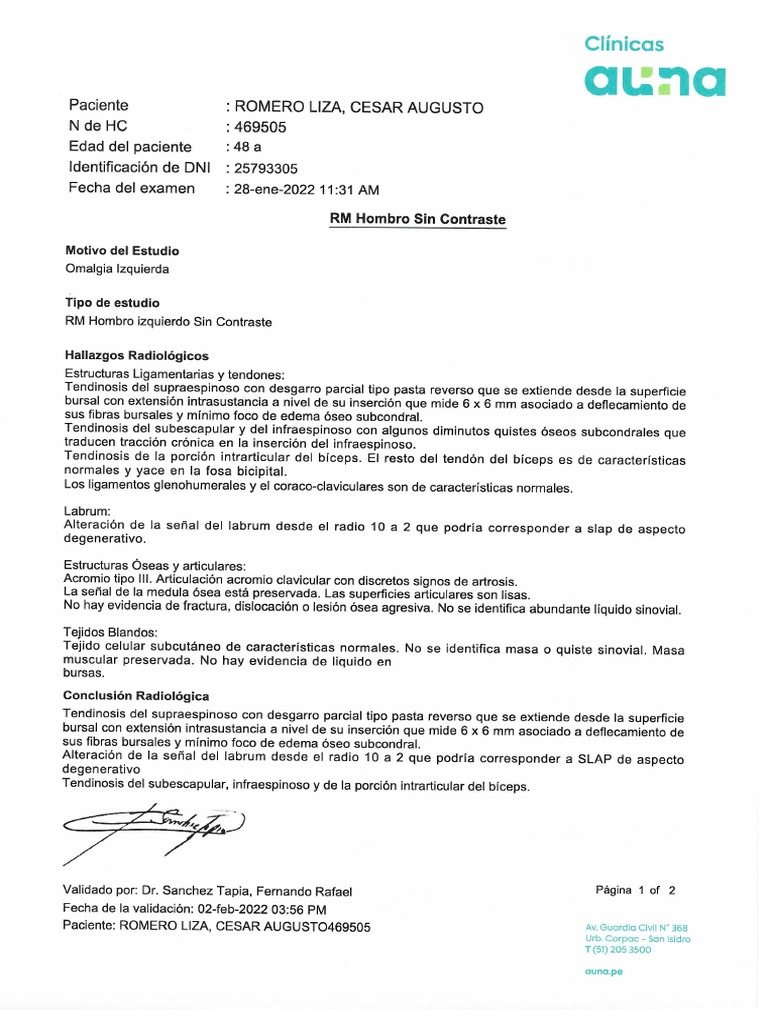Resultados Resonancia | PDF