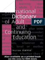 Peter Jarvis - International Dictionary of Adult and Contimuing Education