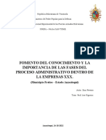 Fases del proceso administrativo en empresas