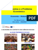 Introdução à Economia como Ciência Social e ao Problema Económico
