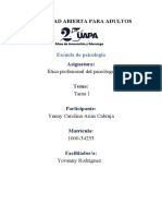 Tarea 1 Etica Profesional Del Psicologo