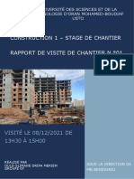 Rapport de Visite de Chantier N°01