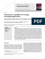 Piezoelectric Nanofibers For Energy Scavenging Applications: Jiyoung Chang, Michael Dommer, Chieh Chang, Liwei Lin