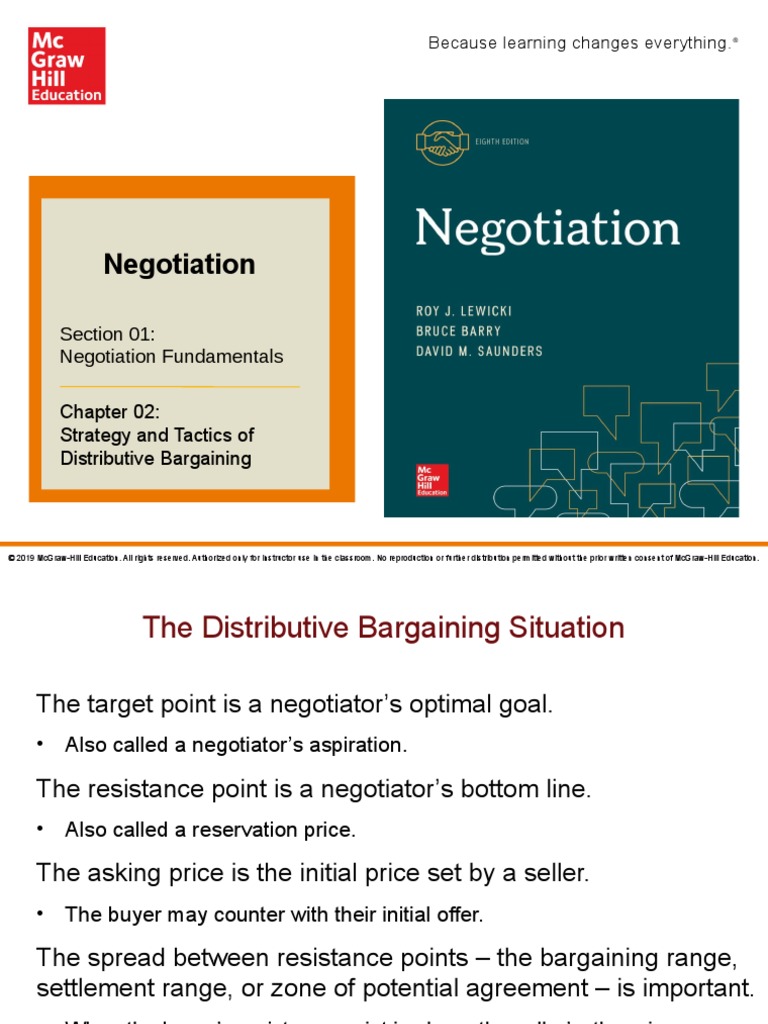 Chapter02 Strategy and Tactics of Distributive Bargaining PDF