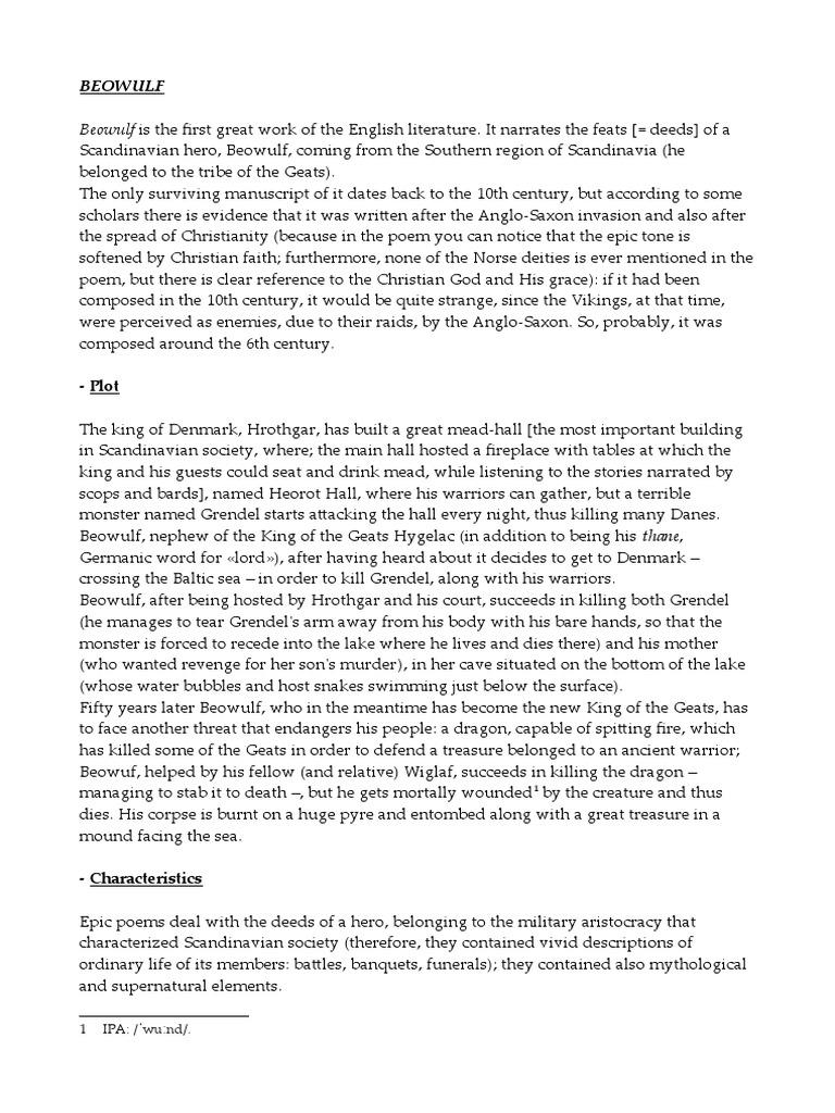 Beowulf | PDF | Beowulf
