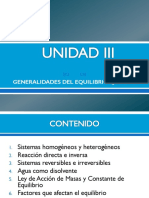 UNIDAD III Generalidades Del E.Q.
