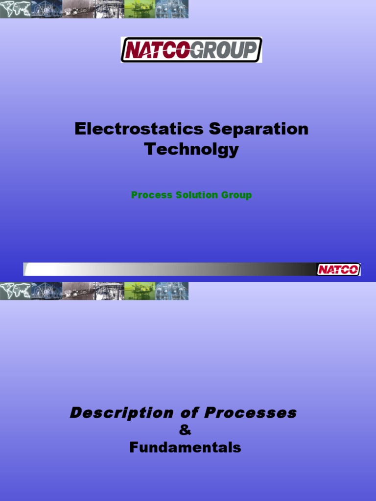 Electrostatics Separation Technology | PDF