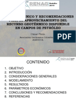 Análisis Técnico y Recomendaciones para El Aprovechamiento Del Recurso Geotérmico Disponible en Campos de Petróleo
