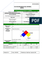 HOJA DE SEGURIDAD ESFERILLlAS DE VIDRIO