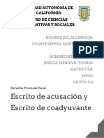 Acusacion y Coadyugante