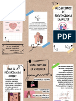 Folleto Tríptico Flyer Academia de Clases de Repaso Escolar Doodle Marrón y Blanco