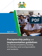 Preceptorship Policy Final