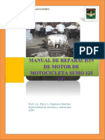 Original Manual de Desmontaje de Motor 125 CC 2015 Actualizado