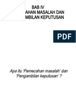 Bab IV Pemecahan Masalah Dan Pengambilan Keputusan