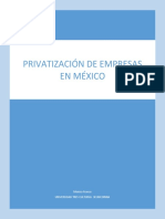 Privatización empresas México 1982-2000