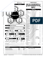 Ficha Combatente para Arena