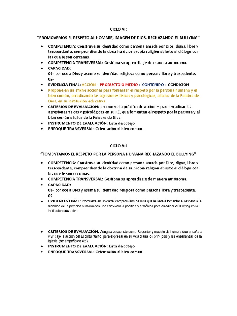 Ciclo Vi | PDF | Crecimiento personal y profesional | Religión y ...