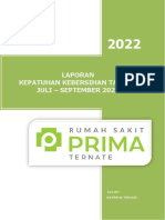 Laporan Cuci Tangan Juli-September 2022