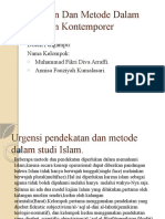 Pendekatan Dan Metode Dalam Studi Islam Kontemporer