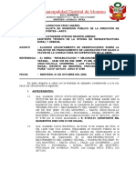 Levantamiento de Observaciones Por Saldo A Favor A La Supervisión de La Obra