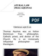 NATURAL LAW: AQUINAS' THEORY