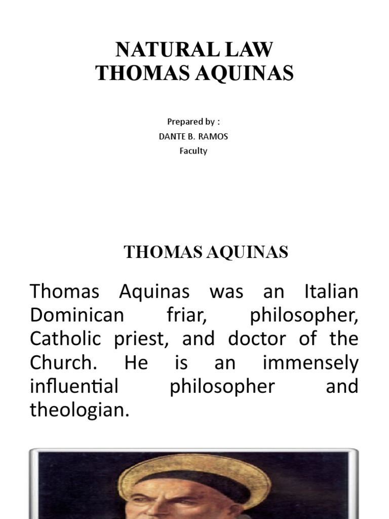 Aquinas' Natural Law Ethics Explained | PDF | Thomas Aquinas | Natural Law