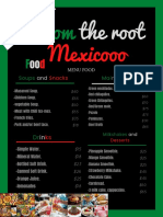 Mexican menu with soups, snacks, main dishes and drinks under $40