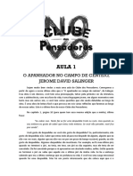 O jogo da vida segundo O apanhador no campo de centeio