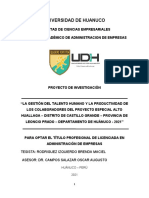 Universidad de Huanuco: Tesista: Rodriguez Izquierdo Brenda Maciel Asesor: Dr. Campos Salazar Oscar Augusto