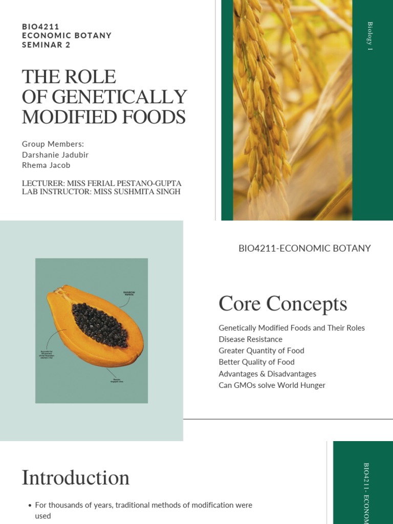 BIO4211 Economic Botany PDF Engineering