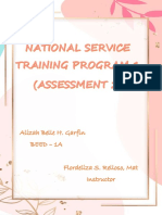 Assessment 2 in NSTP