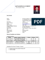 Daftar Riwayat Hidup