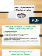 FARMACO - Aula 3 - Formas de Apresentaçao Dos Medicamentos PDF