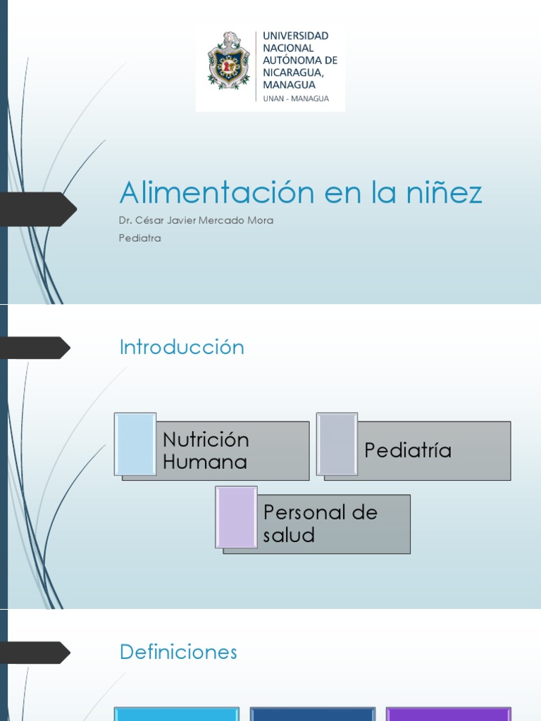 Alimentación en La Niñez | PDF | Nutrición | Dieta y nutrición