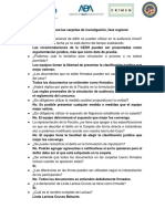 Preguntas para Las Carpetas de Investigación, Fase Regional ABA ROLI México