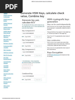 HSM 3des Key Pairs Generator and Composer For Combining Keys
