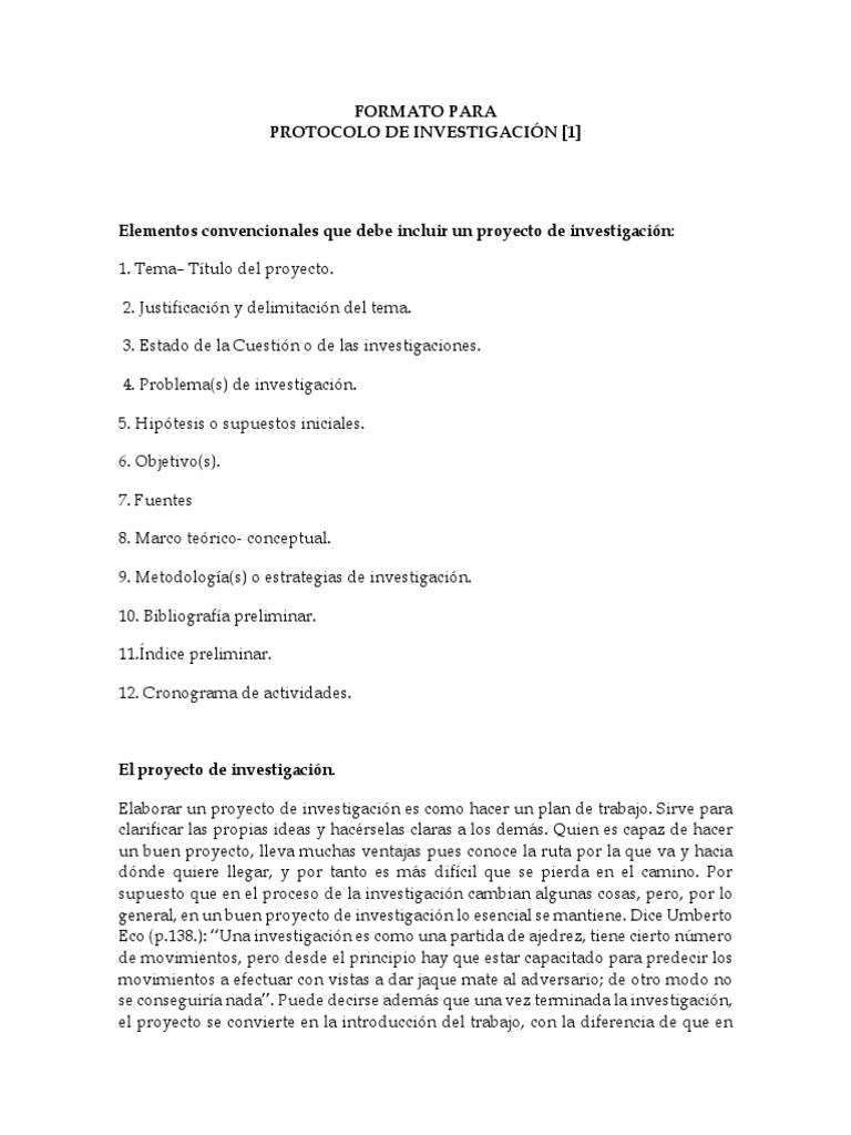 Guia - Proyecto de Investigacion | PDF | Método científico | Hipótesis