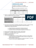 Capteur de Temperature A Diode Exercice