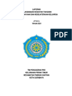Laporan Pelaksanaan Kegiatan PKK Kelurahan Perak Timur 2021