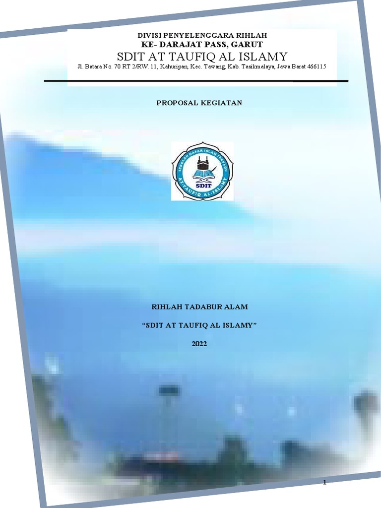 Proposal Rihlah Darajat Pass | PDF
