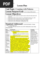 Lesson Plan On Skip Counting