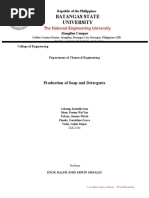 B Production of Soaps and Detergents