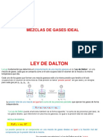 MEZCLA DE GASES IDEALES (Presiones Parciales y Volumenes Parciales) 4A