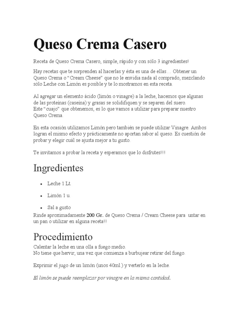 Guia Queso Crema PDF
